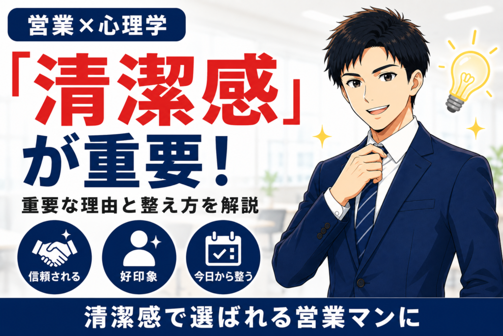 営業マンは清潔感が重要