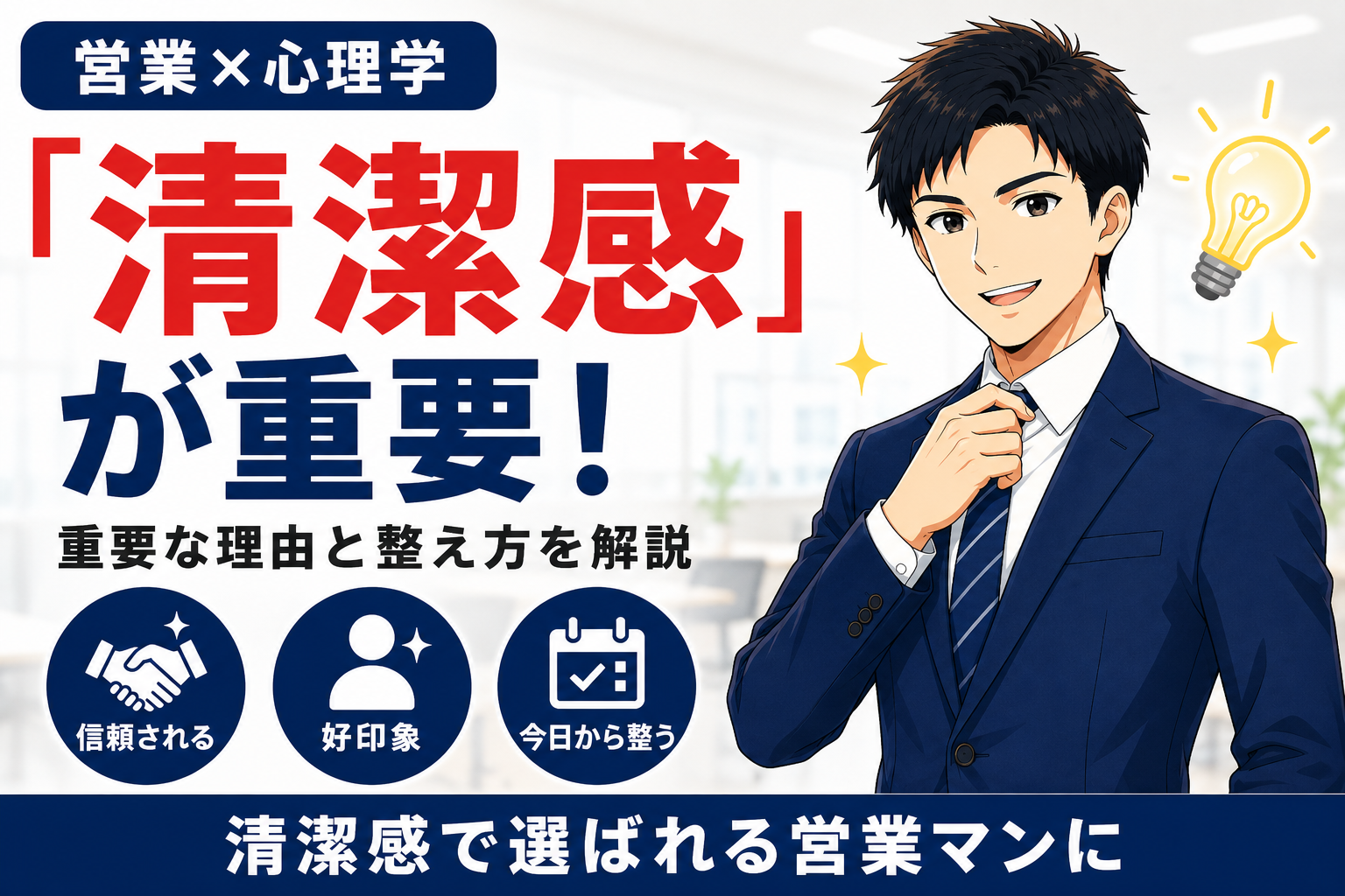 営業マンは清潔感が重要