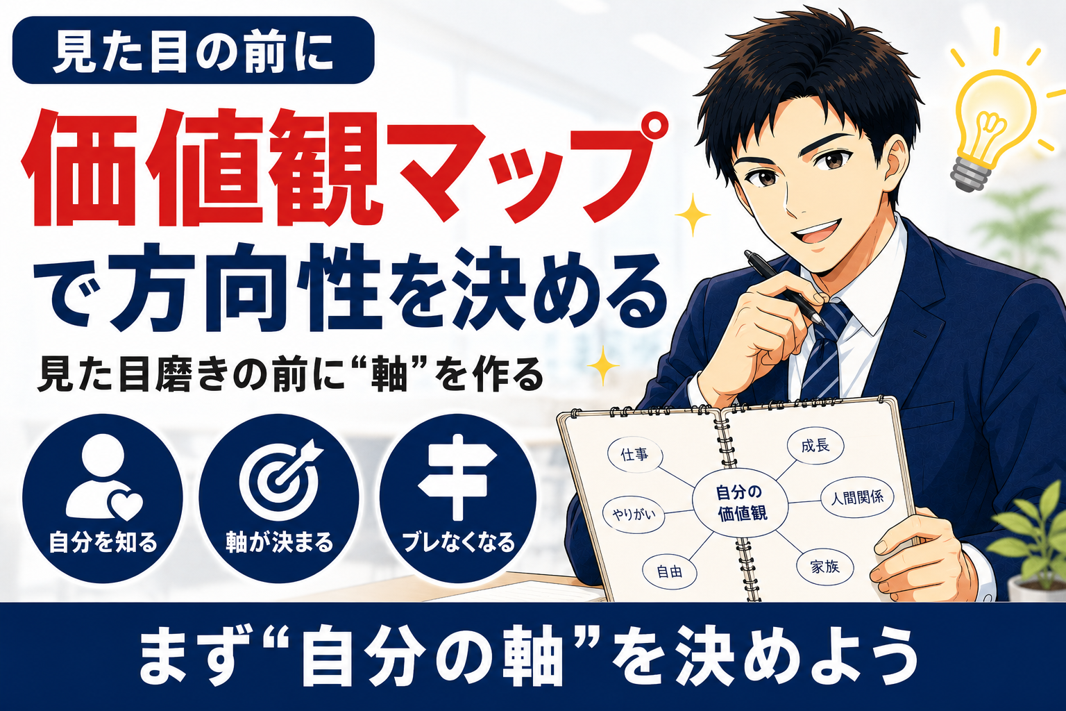 人生の価値観マップで方向性を決める