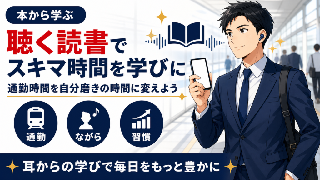聴く読書でスキマ時間を学びにするサムネイル