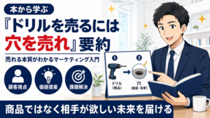 ドリルを売るには穴を売れ要約サムネイル