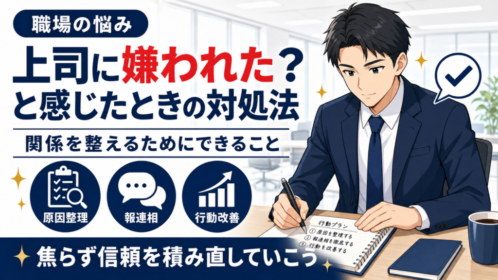 上司に嫌われたと感じたときの対処法サムネイル