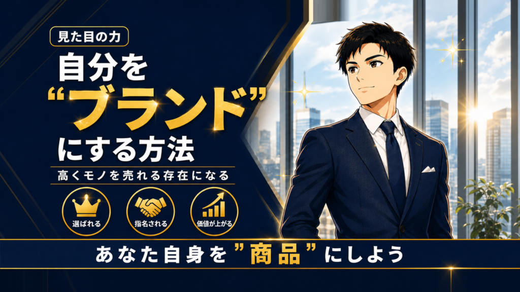 自分をブランドにする方法を解説する営業マン向け記事のアイキャッチ画像
