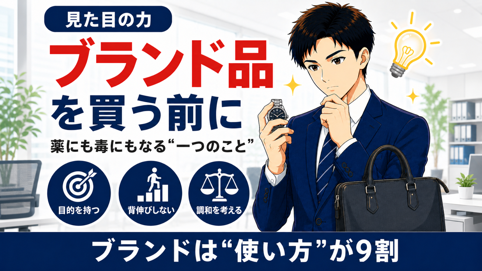 ブランド品購入前に考えることを解説する営業マン向け記事のアイキャッチ画像