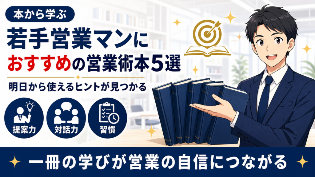 若手営業マンにおすすめの営業術本5選サムネイル