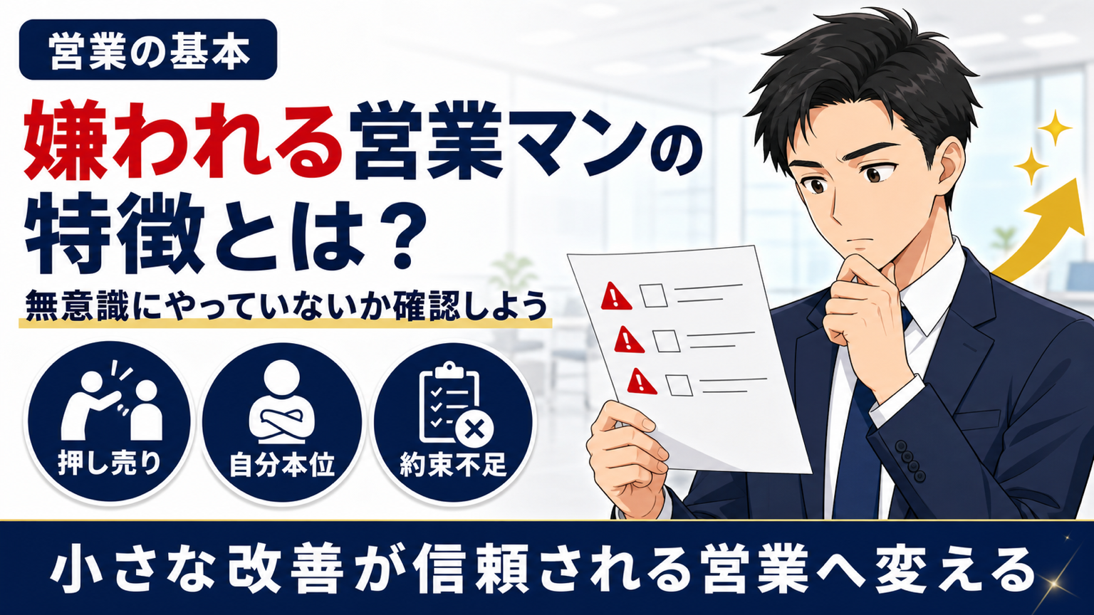 嫌われる営業マンの特徴サムネイル