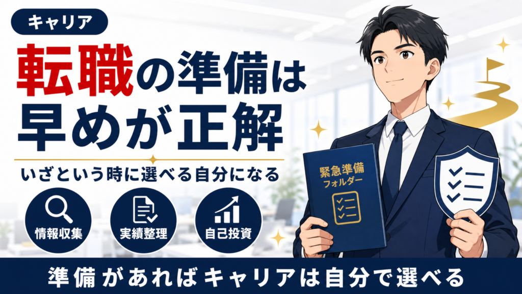 転職の準備は早めが正解サムネイル