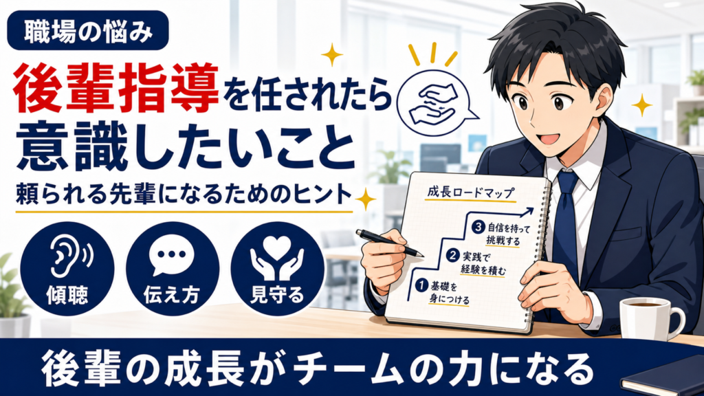 後輩指導を任されたら意識したいことサムネイル