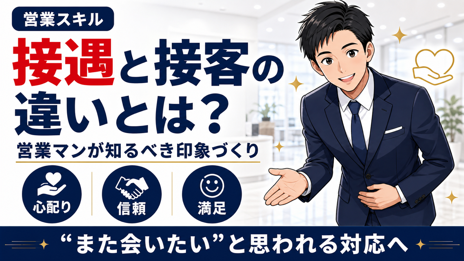 接遇と接客の違いサムネイル
