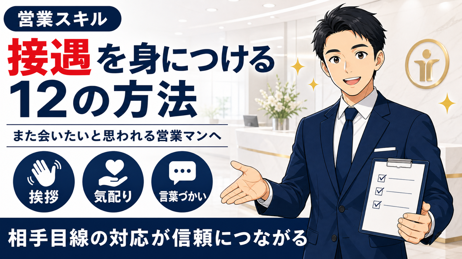 接遇を身につける方法サムネイル