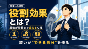 役割効果を解説する営業マン向け記事のアイキャッチ画像